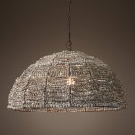 Люстра RH Clay Bead Dome Pendant Gray 40 Loft Concept 40.2088