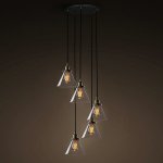 Подвесной светильник Loft Clear Glass Wide Cloche 5 Loft Concept 40.208