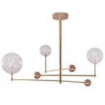 Подвесной светильник Globe Mobile 3 brass Loft Concept 40.2094