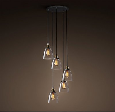 Подвесной светильник Loft Clear Glass Cloche 5 Loft Concept 40.210