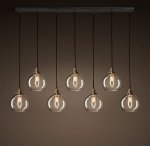 Подвесной светильник Loft Clear Glass Sphere Cloche 7 Loft Concept 40.212-0