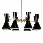 Люстра CAIRO Chandelier 8 Arm black Loft Concept 40.2168