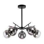 Люстра современная Экономсвет 40218/5CR+BK GR