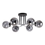 Люстра современная Экономсвет 40221/6CR+BK GR