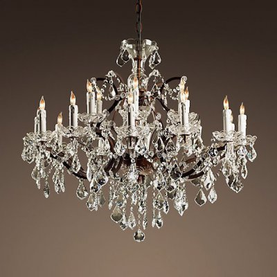 Люстра RH Rococo Iron & Crystal Chandelier 18 Loft Concept 40.2220