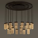 Люстра massif central 24 GRAND CRU CONTEMPORARY CHANDELIER GLASS Loft Concept 40.2290