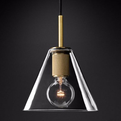 Подвесной светильник RH Utilitaire Funnel Pendant Brass Loft Concept 40.2336