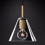 Подвесной светильник RH Utilitaire Funnel Pendant Brass Loft Concept 40.2336