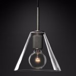 Подвесной светильник RH Utilitaire Funnel Pendant Black Loft Concept 40.2337