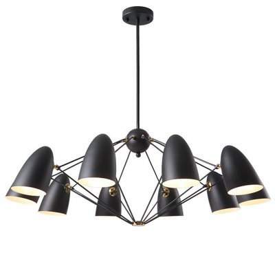 Люстра JLYLITE 10-Light Sputnik Chandelier Black Loft Concept 40.2377