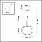 Светильник подвесной Odeon light 4024/99CL ALFI