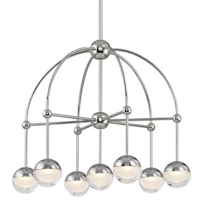 Люстра Hudson Valley 1227-PN Boca Led Chandelier In Polished Nickel Loft Concept 40.2430