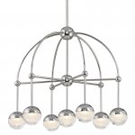 Люстра Hudson Valley 1227-PN Boca Led Chandelier In Polished Nickel Loft Concept 40.2430