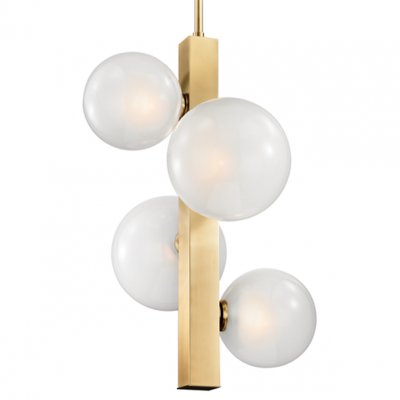 Подвесной светильник Hudson Valley Hinsdale Pendant In Aged Brass Loft Concept 40.2433