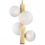 Подвесной светильник Hudson Valley Hinsdale Pendant In Aged Brass Loft Concept 40.2433