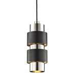 Подвесной светильник Hudson Valley 9422-PNOB Cyrus 2 Light Pendant In Polished Nickel/Old Bronze Combo Loft Concept 40.2436