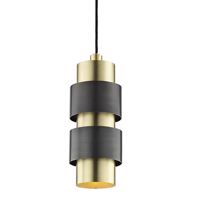Подвесной светильник Hudson Valley 9422-AOB Cyrus 2 Light Pendant In Aged Old Bronze Loft Concept 40.2437