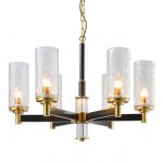 Люстра LIAISON TWO-TIER black and brass Chandelier 6 Loft Concept 40.2453-0