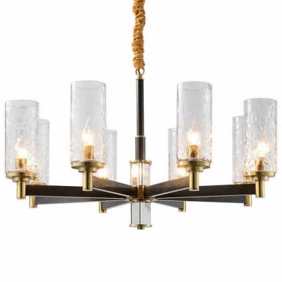 Люстра LIAISON ONE-TIER black and brass Chandelier 8 Loft Concept 40.2454-0