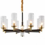 Люстра LIAISON ONE-TIER black and brass Chandelier 8 Loft Concept 40.2454-0