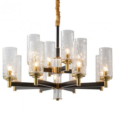 Люстра LIAISON ONE-TIER black and brass Chandelier 12 Loft Concept 40.2455-0