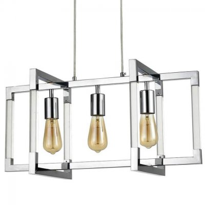 Подвесной светильник Transparent Strips Chromium 3 Loft Concept 40.2550