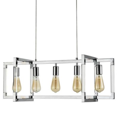Подвесной светильник Transparent Strips Chromium 5 Loft Concept 40.2551