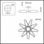 Люстра потолочная Odeon light 4026/99CL BROLLO