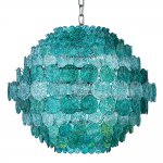Люстра зеленое стекло Lighting Braithwell Chandelier Loft Concept 40.2601-0