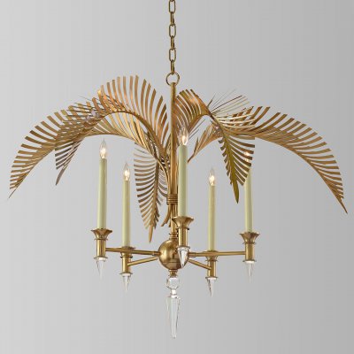 Люстра John-Richard Collection Palm Frond 5-Light Chandelier Loft Concept 40.2605 Люстра John-Richard Collection Palm Frond 5-Light Chandelier Loft Concept 40.2605