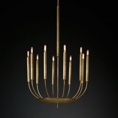 Люстра RH Quenouilles Round Chandelier brass Loft Concept 40.2665