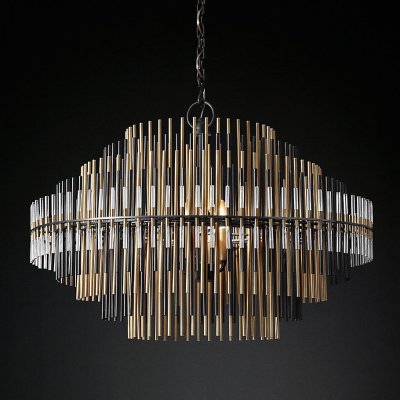 Люстра Restoration Hardware Emile Round Chandelier Chrome II Loft Concept 40.2677
