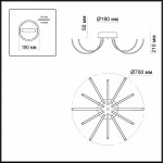 Люстра потолочная Odeon light 4027/96CL GIA