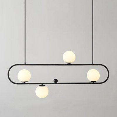 Люстра Horizontal Balls Balance Black 4 Loft Concept 40.2708-0