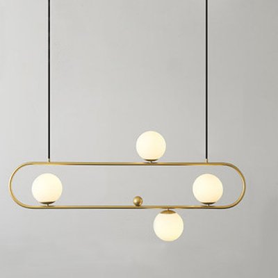 Люстра Horizontal Balls Balance Brass 4 Loft Concept 40.2709-0