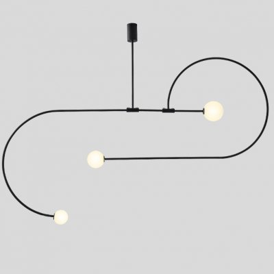 Люстра Fontana Amorosa Three Vortex Black Loft Concept 40.2734