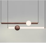 Люстра ORION GLOBE LIGHT wood Loft Concept 40.2738