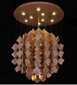 Люстра Wooden Glowworm Quadro Loft Concept 40.279