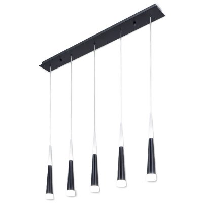 Люстра Vibia Slim Jordi Vilardell Black 5 подвесов Loft Concept 40.2807-1