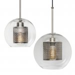 Perforated Vessel Pendant Lamp Nickel Ball Loft Concept 40.2831