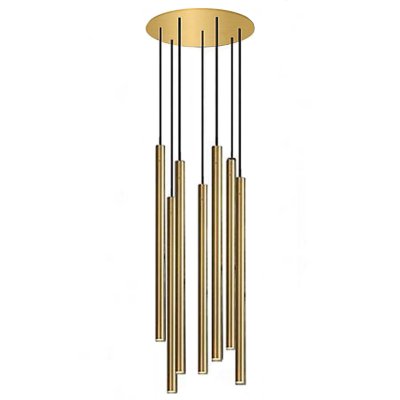 Светильник Trumpet Disk Gold 7 плафонов Loft Concept 40.2845