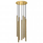 Светильник Trumpet Disk Gold 7 плафонов Loft Concept 40.2845