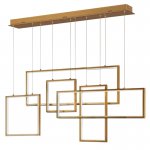 Люстра Rectangle Geometry Chandelier Gold 5 Loft Concept 40.2855-2