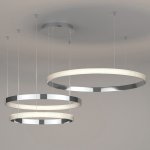 Люстра Композиция из колец ORACLE Mahlu 3 Rings Silver Loft Concept 40.2858-2