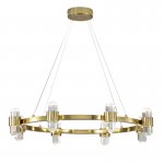 Люстра Crystals In Ring Chandelier Brass Loft Concept 40.2901