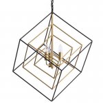 Светильник CUBIST Pendant Black and Gold 3 lamp Loft Concept 40.2906-3