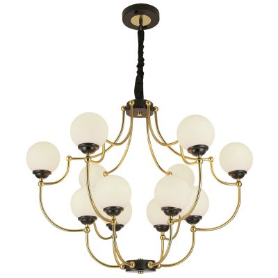 Люстра White Ball Valley Arredoluce Chandelier 12 Loft Concept 40.2923-3