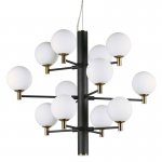 Люстра Italian Globe Abstraction Light White and Black 12 Loft Concept 40.2931-3