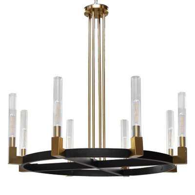Люстра RH CANELLE Round Chandelier Brass and bronze Loft Concept 40.2939-2 Люстра RH CANELLE Round Chandelier Brass and bronze Loft Concept 40.2939-2
