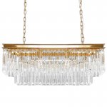 Люстра RH Odeon Chandelier Two Gold 90 Loft Concept 40.2943-2